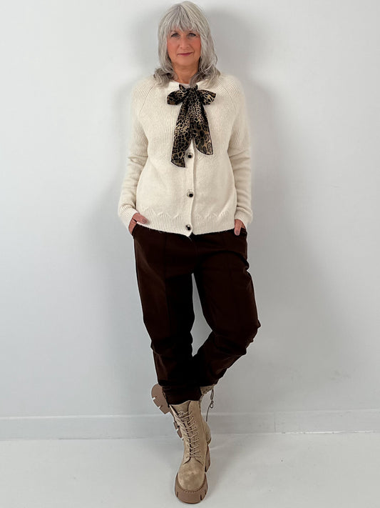 Cardigan model "Livia" - ecru