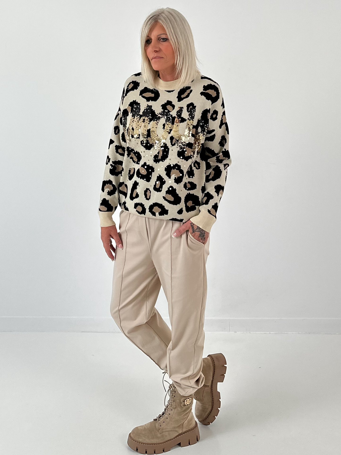 Broek model "Liv" - beige