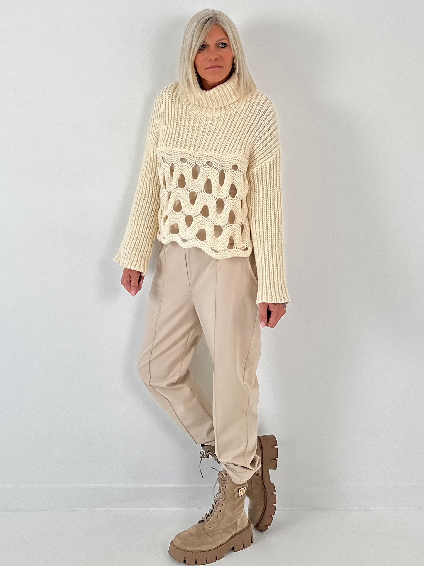 Broek model "Liv" - beige