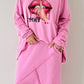 Oversized Shirt Modell "Voice" - candy-rosa