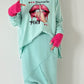 Oversized Shirt Modell "Voice" - watergreen