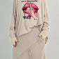 Oversized Shirt Modell "Voice" - beige