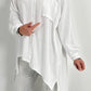 Raffinierte Oversized Bluse Modell "Mella" - weiss