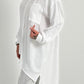 Raffinierte Oversized Bluse Modell "Mella" - weiss