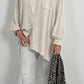 Verfijnde oversized blouse model "Mella" - beige