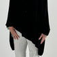 Raffinierte Oversized Bluse Modell "Mella" - schwarz