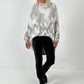 Pullover Modell "My Way" - grau-weiss