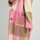 Teddy coat model "Coco" - pink-checked