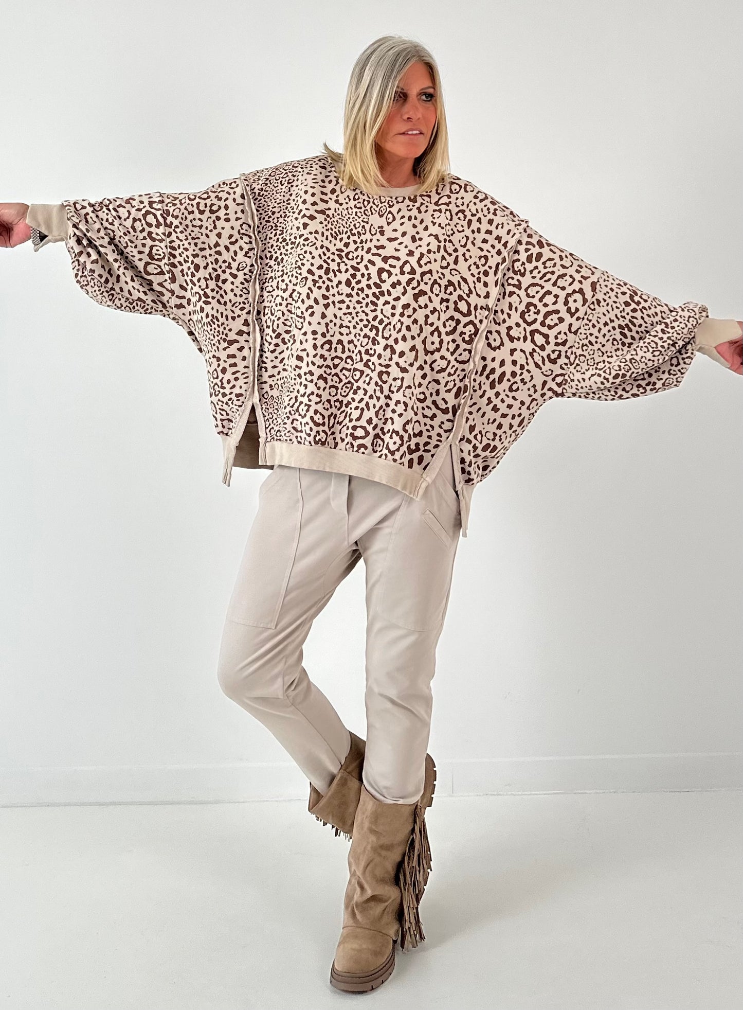 Bootie model "Dusty Step" - beige