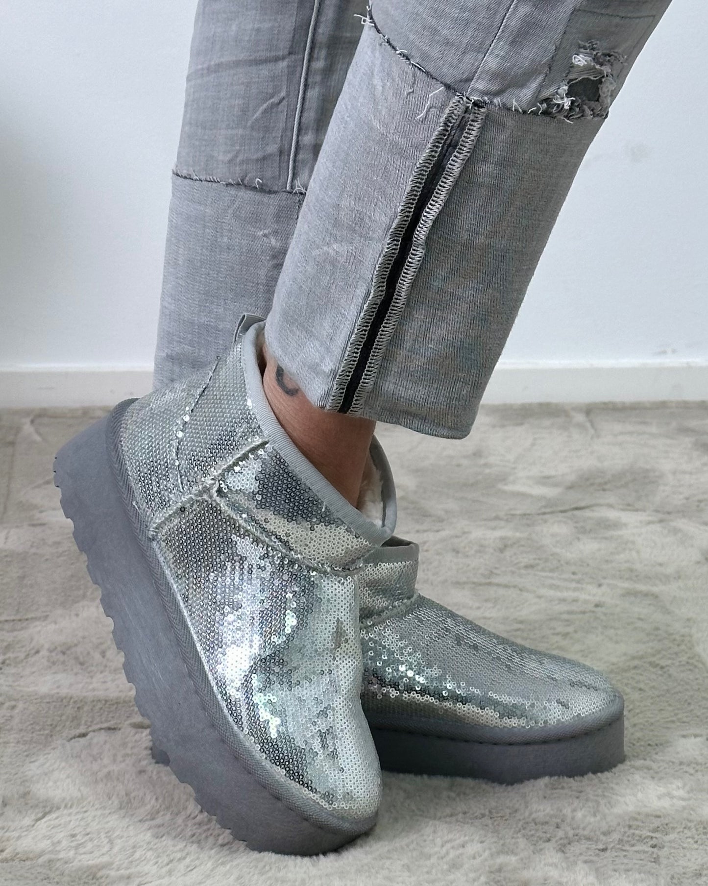 Bootie "Dafne" - silber