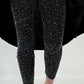 Leggins mit Glitzersteinchen Modell "Aury" - schwarz