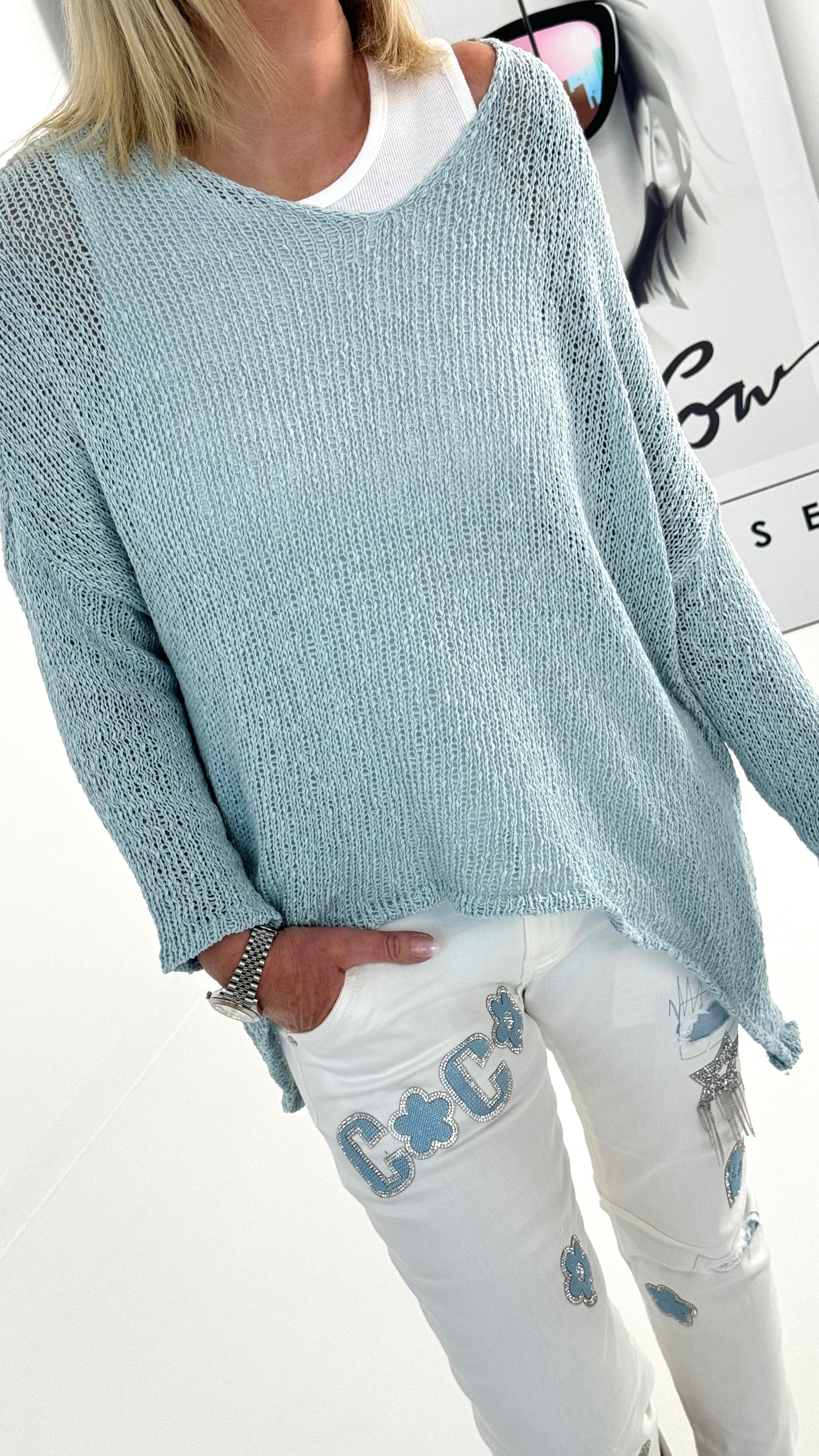 Sweater model "Dindra" - light blue