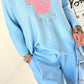 Spring sweater model "Sweet Mouse" - baby blue (available from approx. 14.01.25)