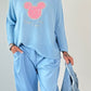 Spring sweater model "Sweet Mouse" - baby blue (available from approx. 14.01.25)