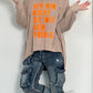 Oversized shirt "Ik ben niet degene met het probleem" - taupe