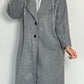 Coat with sweatshirt insert "Kim" - grey