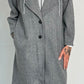 Coat with sweatshirt insert "Kim" - grey