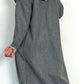 Coat with sweatshirt insert "Kim" - grey