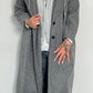 Coat with sweatshirt insert "Kim" - grey