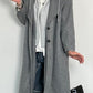 Coat with sweatshirt insert "Kim" - grey