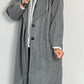 Coat with sweatshirt insert "Kim" - grey