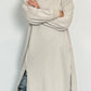 Long sweatshirt "Jolien" - beige