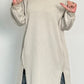 Long sweatshirt "Jolien" - beige