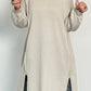 Long sweatshirt "Jolien" - beige