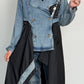 Coat Two in one "Jette" - denim-black