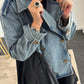 Coat Two in one "Jette" - denim-black