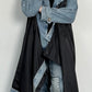 Coat Two in one "Jette" - denim-black