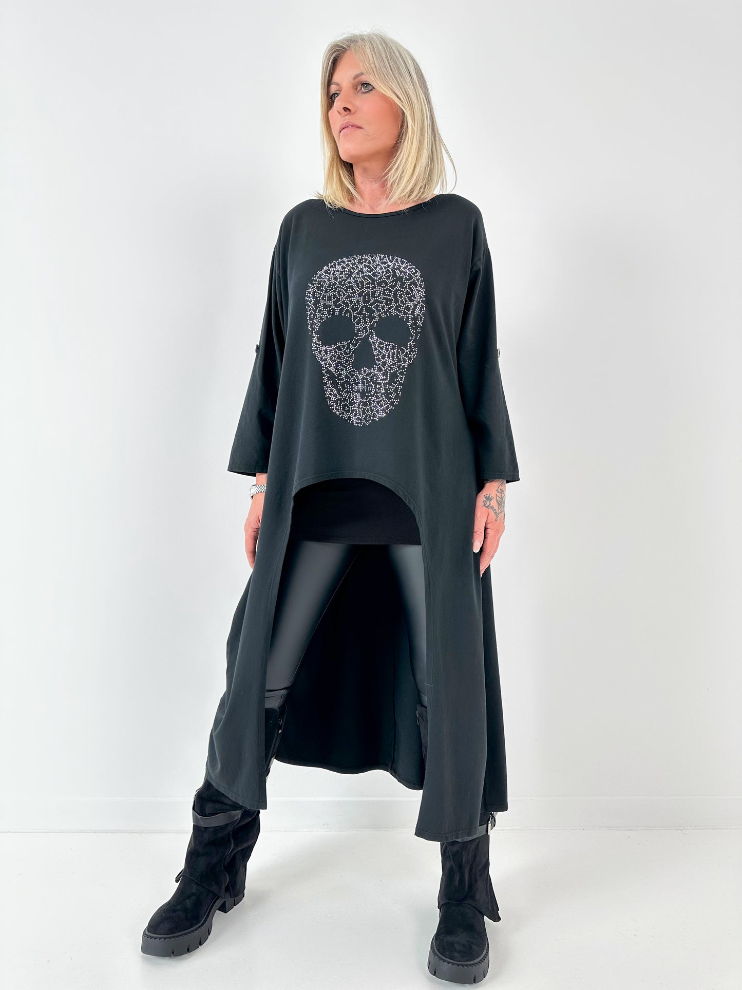 Lederleggings Modell "Rebel" - schwarz