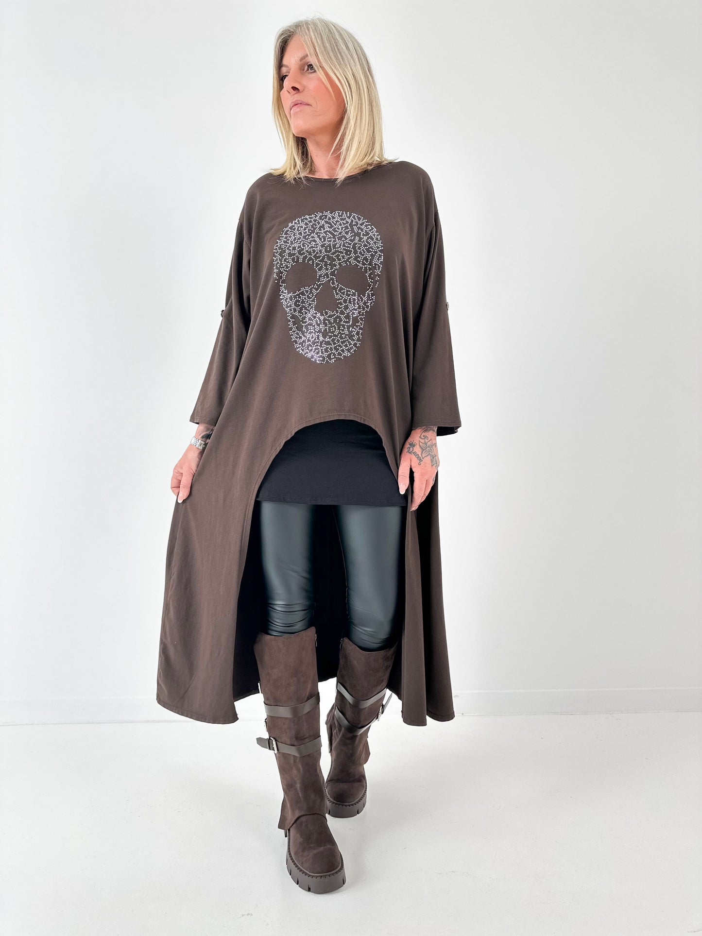 Lederleggings Modell "Rebel" - schwarz