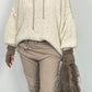 Wijde broek "Chrissy" - beige