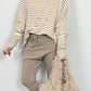 Wijde broek "Chrissy" - beige