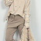 Sweatshirt "Stripes" - beige