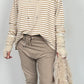 Sweatshirt "Stripes" - beige