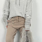 Sweatshirt "Stripes" - grau