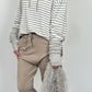 Sweatshirt "Stripes" - grau