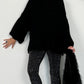 Oversized sweater "Mata" - black