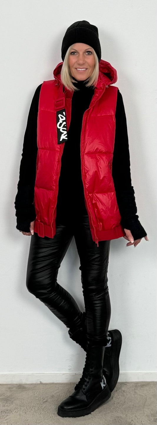 Gewatteerd vest "Dress Me" - rood