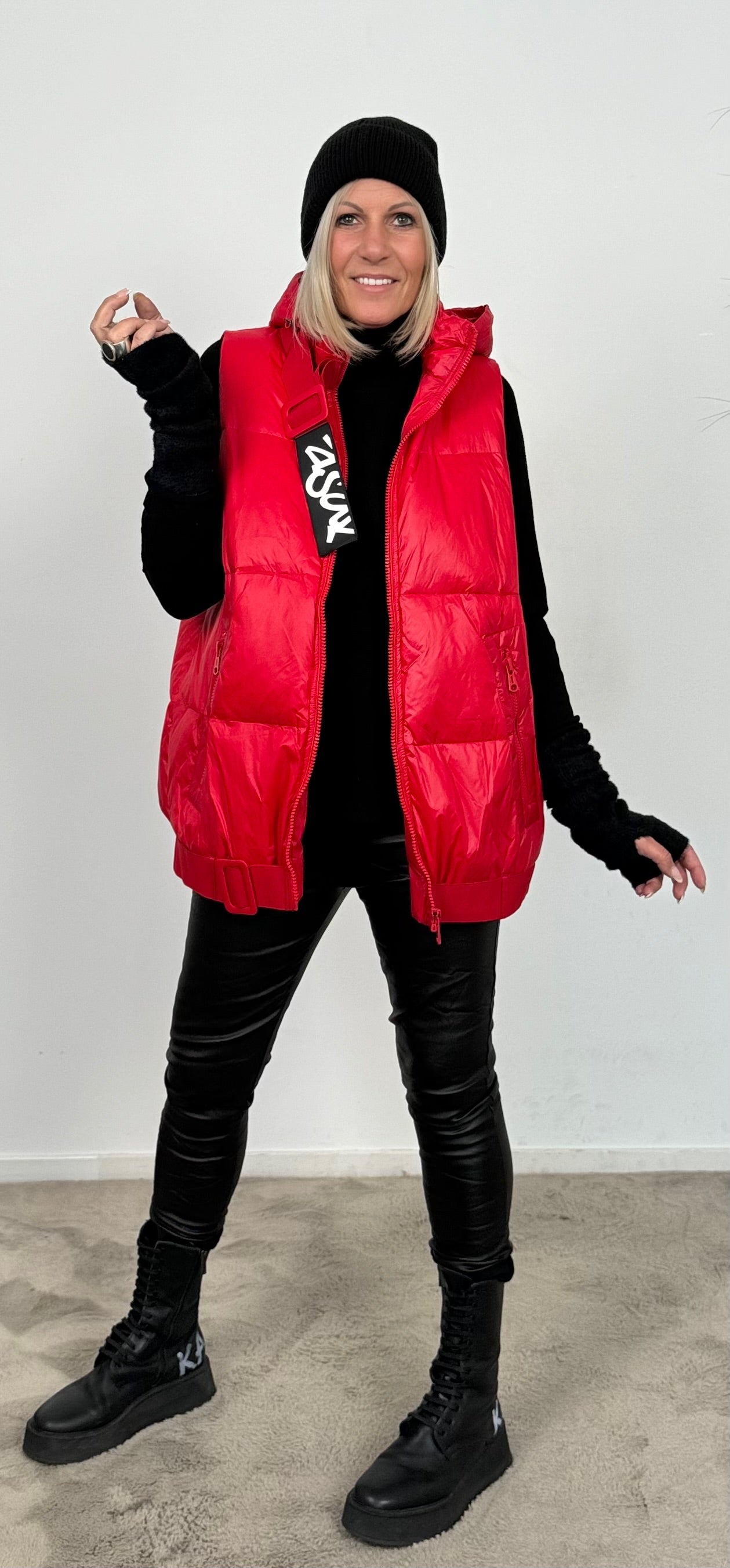 Quilted Vest "Dress Me" - red