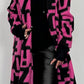 coat "Xuna" - pink-black