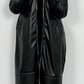 imitation leather coat "Skull" - black