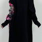 Coat "Overlay" - black-multicolored