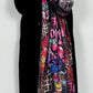 Coat "Overlay" - black-multicolored