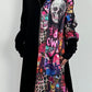 Coat "Overlay" - black-multicolored