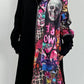 Coat "Overlay" - black-multicolored