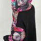 Coat "Overlay" - black-multicolored