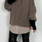 Oversized Pullover "Mata" - schoko